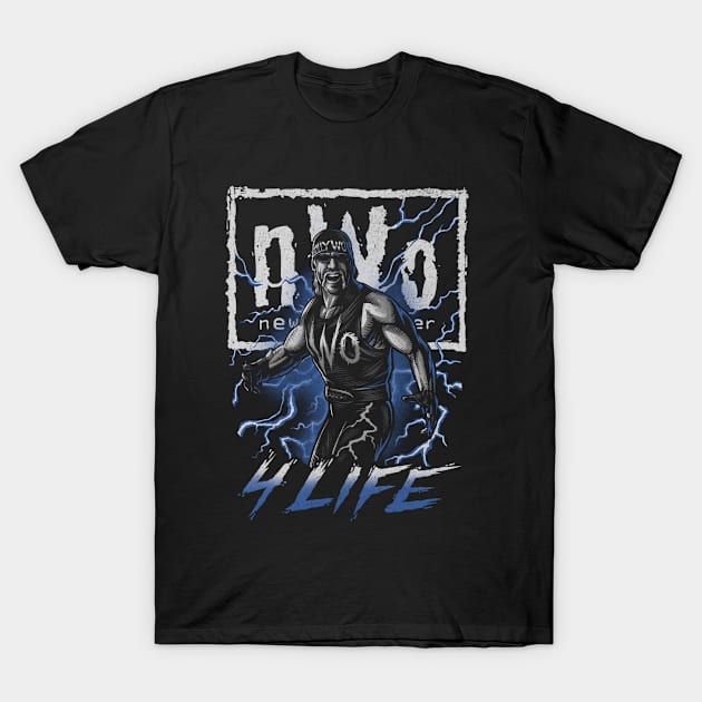 Hulk Hogan Hollywood nWo 4 Life T-Shirt by MunMun_Design